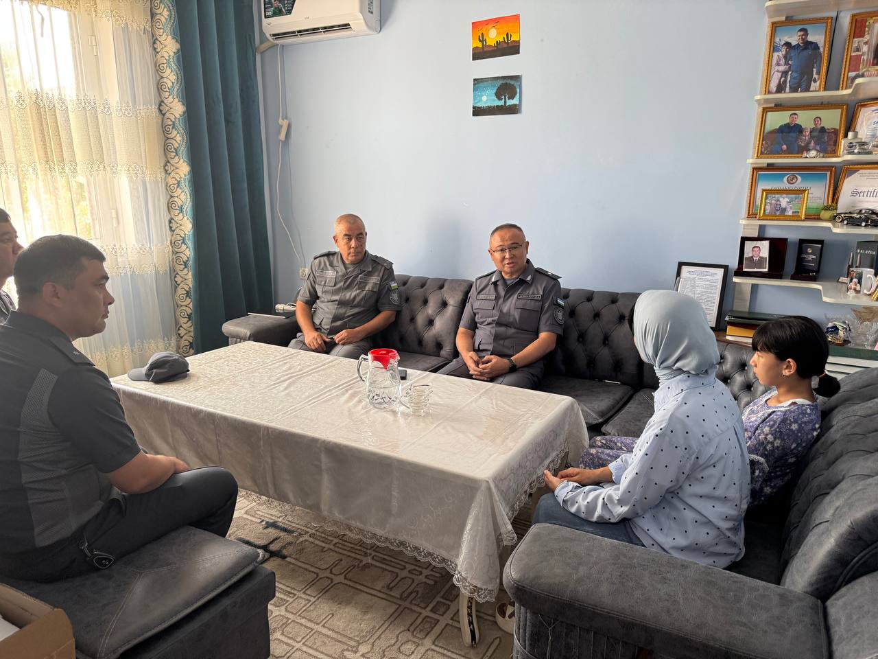 Farg‘ona viloyati IIB rahbariyati tomonidan xizmat burchida halok bo‘lgan xodimlar oilalar…