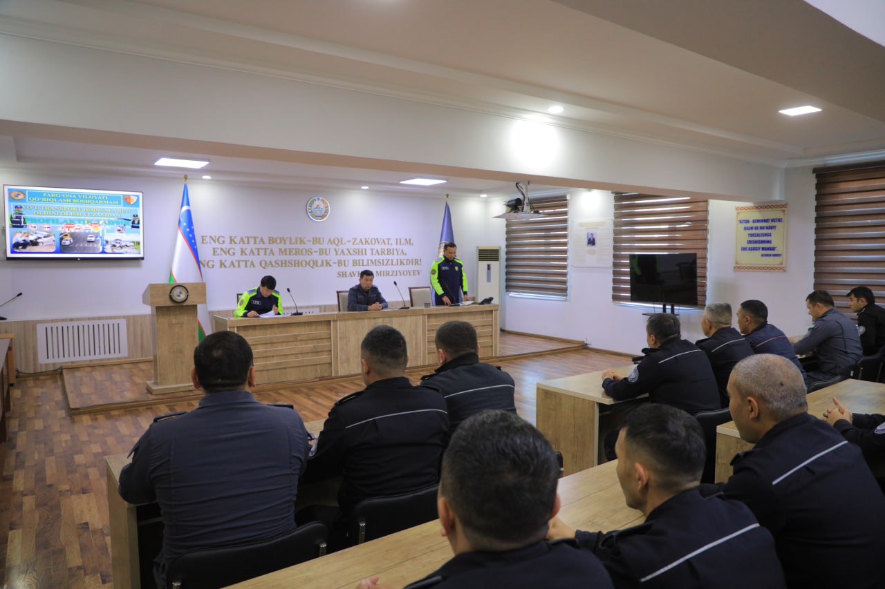 Фарғона вилояти ИИБ Қўриқлаш бошқармаси ходимлари иштирокида профилактик тадбир ўтказилди