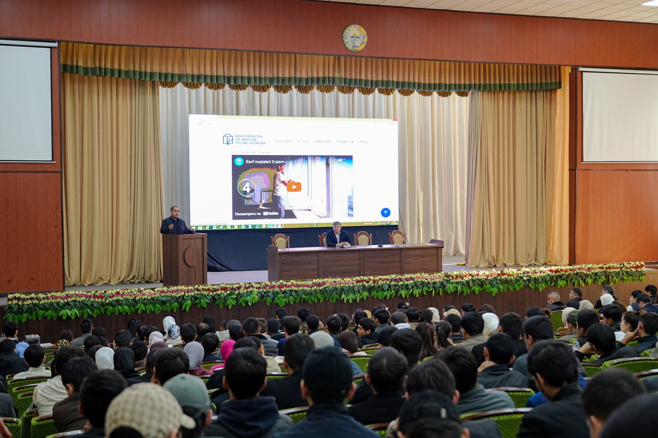 Фарғона давлат техника университетида киберхавфсизликка бағишланган маърифат соати ўтказил…