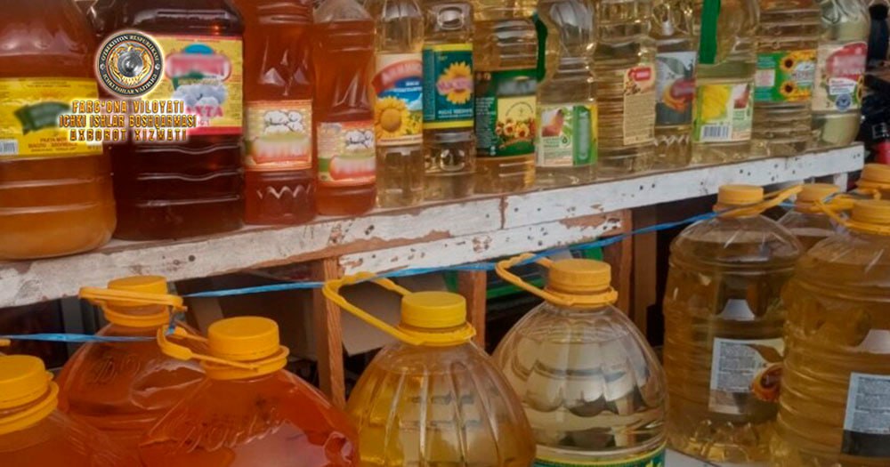 В Коканде установлено лицо, укравшее продукцию масла на продажу