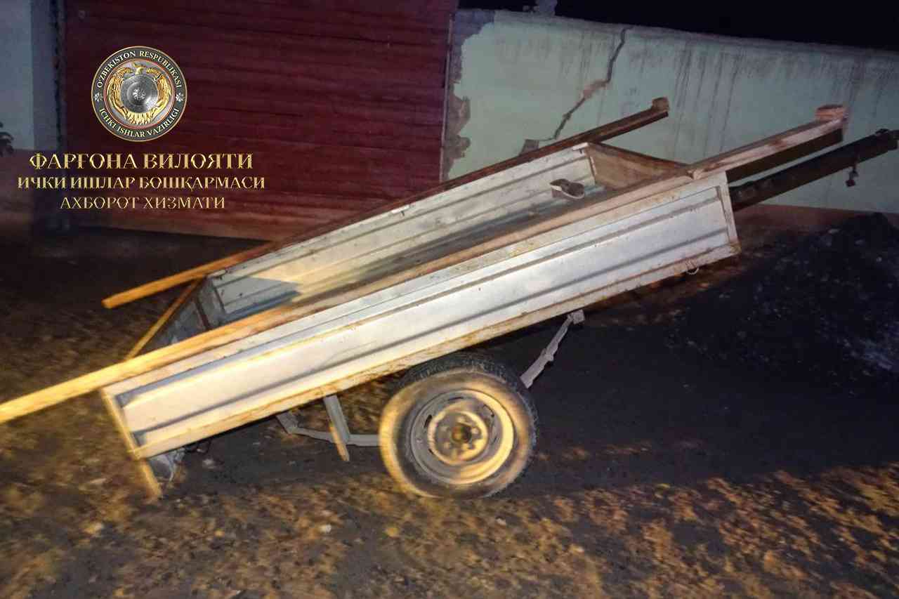 В Риштанском районе погиб гражданин, который находился в прицепе автомобиля “Нексия-2”