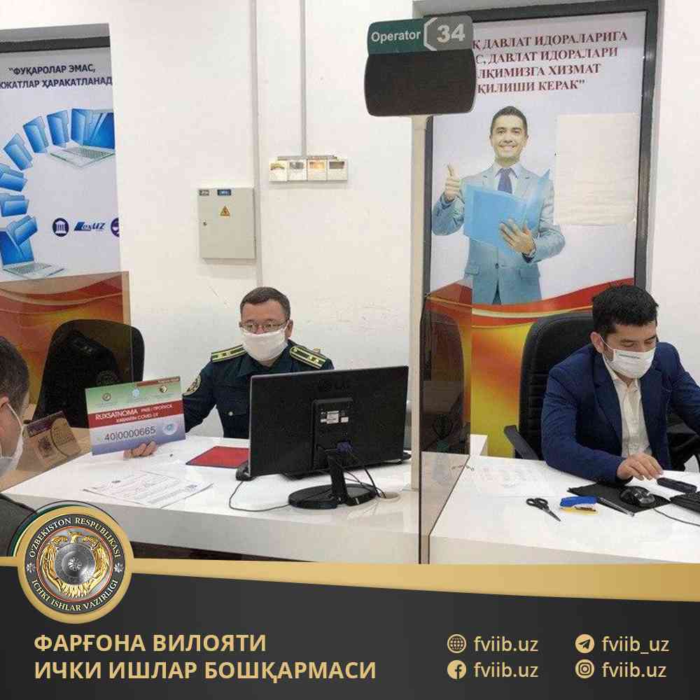    Карантин вақтида автомобилда ҳаракатланиш учун махсус рухсатномалар тарқатилмоқда