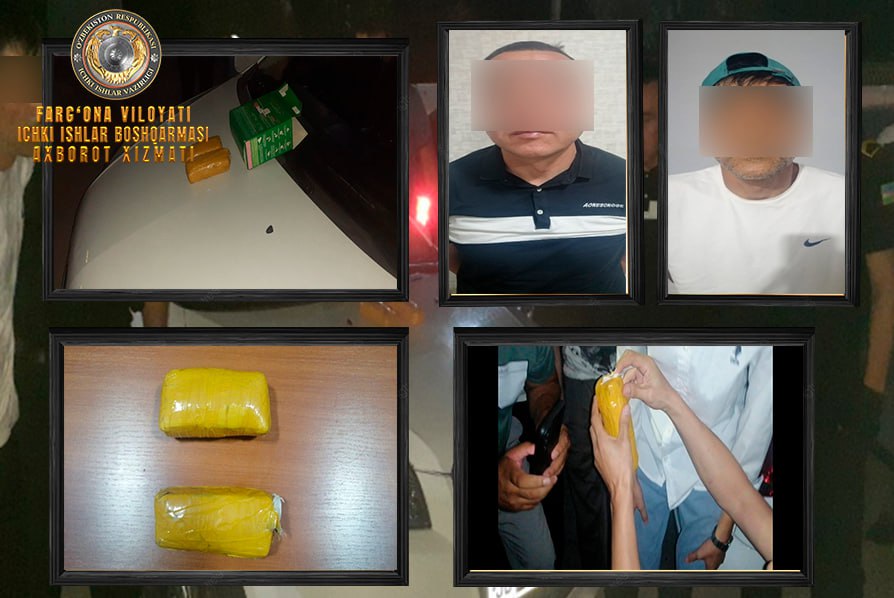 В Коканде задержаны лица, продавшие 1 кг наркотика гашиша