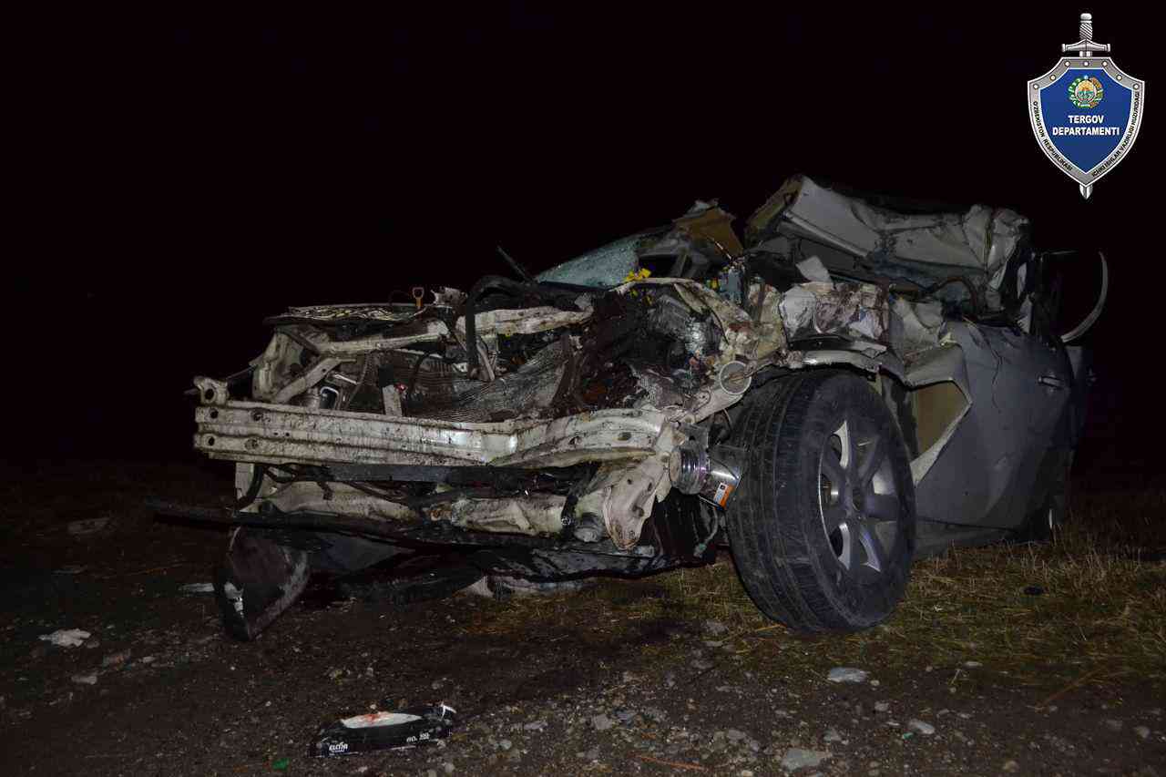 Terrible accident on the highway Tashkent-Termez: car brand 